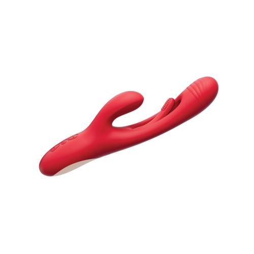 Vibrador Conejito G-Spot Tapping Bora Rojo