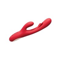 Bora G-Spot Tapping Rabbit Vibrator Red