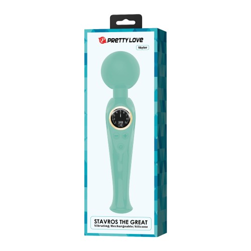 Pretty Love Skylar LED Wand Turquoise - Intense Pleasure