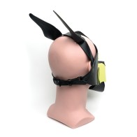 665 Playful Pup Hood - O/S Black/Yellow