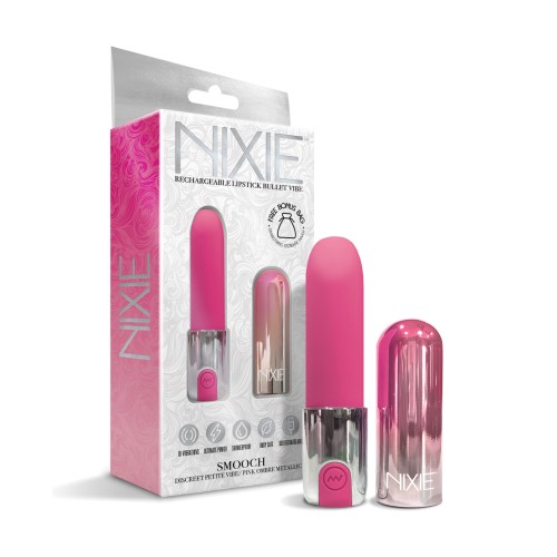 Nixie Smooch Rechargeable Lipstick Vibrator Pink Ombre