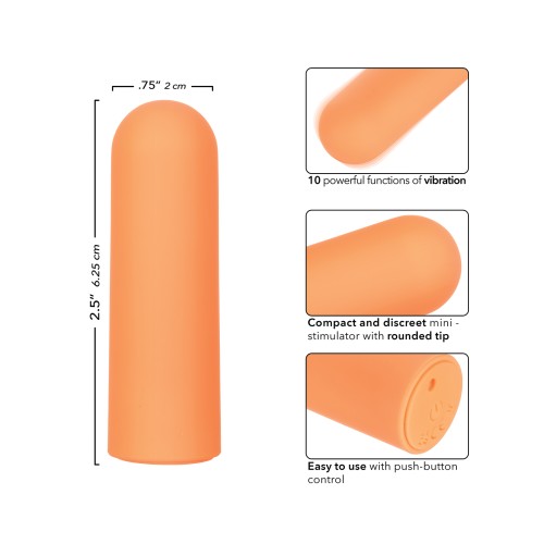 Turbo Buzz Rounded Mini Bullet Stimulator Orange