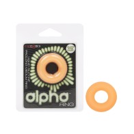 Alpha Liquid Silicone Glow in the Dark Cock Ring Medium