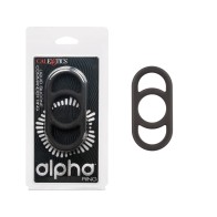 Anillo para el Pene Alpha de Silicona Líquida Negro