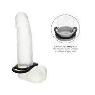 Alpha Liquid Silicone Commander Cock Ring Black