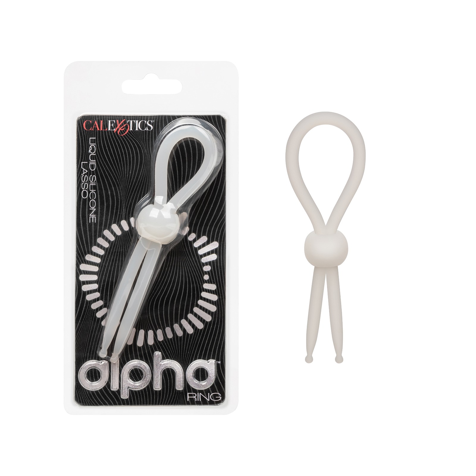 Alpha Liquid Silicone Lasso Cock Ring Natural