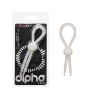 Alpha Liquid Silicone Lasso Cock Ring Natural