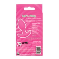 Glow in the Dark Vibrating Butt Plug - Pink