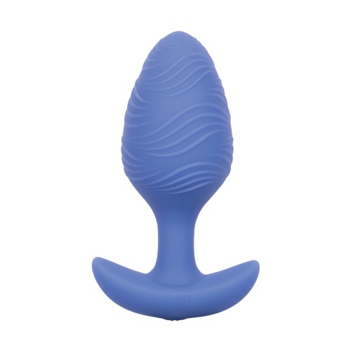 Cheeky Glow in the Dark Vibrating Butt Plug Large Blue