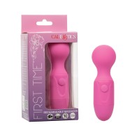 First Time Rechargeable Vibrator Massager - Pink