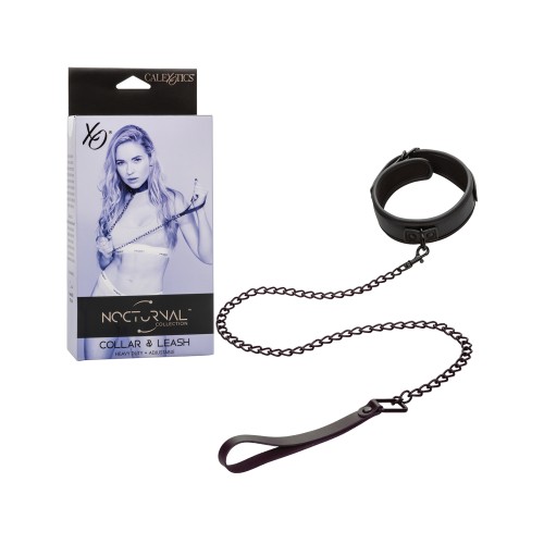 Nocturnal Collection Collar & Leash Black