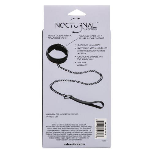 Nocturnal Collection Collar & Leash Black