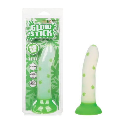 Glow Stick Leaf Glow-in-the-Dark Dildo - Green