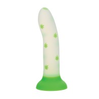 Glow Stick Leaf Glow-in-the-Dark Dildo - Green