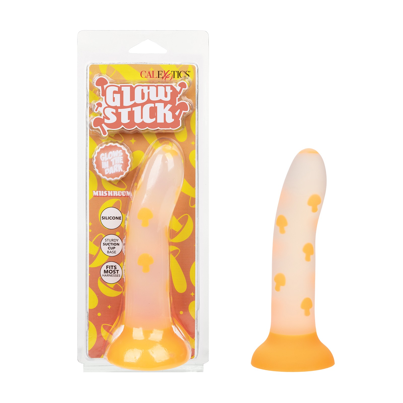 Glow Stick Mushroom Suction Cup Dildo