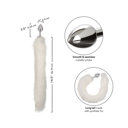 Running Wild Metallic Anal Probe with Tail for Sensory Play