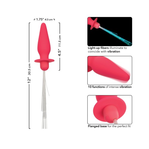 Sonda Anal Vibratoria Rosa Southern Lights con Luces