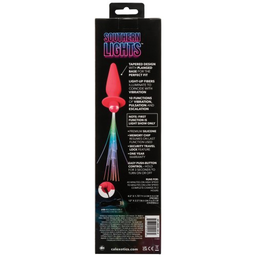 Southern Lights Vibrating Pink Anal Probe with Lights