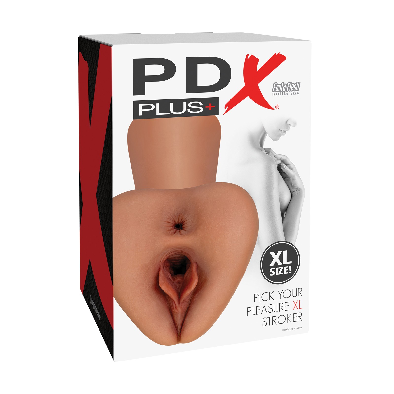 PDX Plus Pick Your Pleasure Pussy Stroker - XL Brown