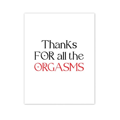 Orgasmic Thank You Greeting Card