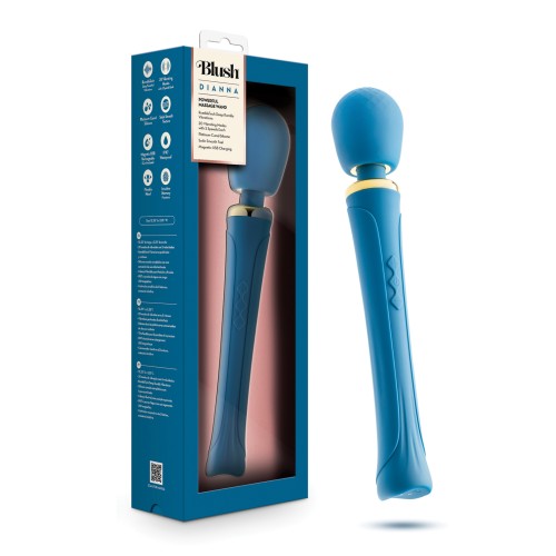 Blush Dianna Wand Massager in Teal