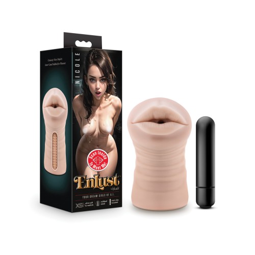 Blush EnLust Mouth Stroker with Vibrator - Nicole