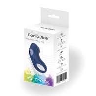 Anillo Vibrador ToyBox Sonic Blue para Parejas