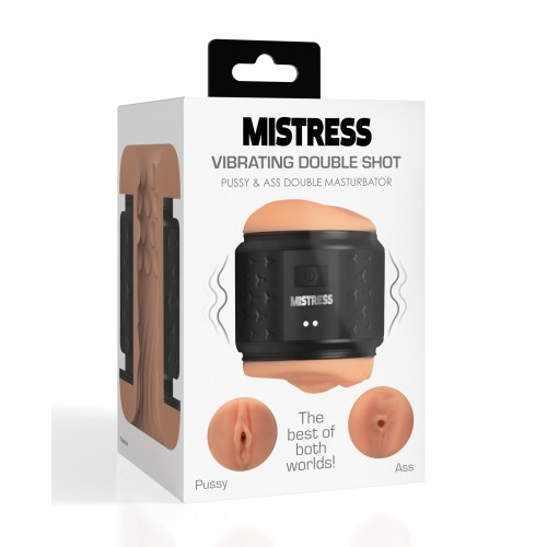 Curve Toys Mistress Masturbador Vibrante Doble Shot de Pussy y As