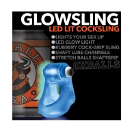 Oxballs Glowsling Cock Sling LED Blue Ice