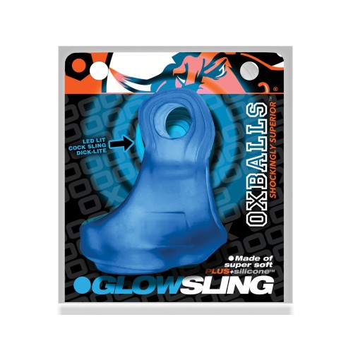 Cock Sling Glowsling de Oxballs LED Hielo Azul