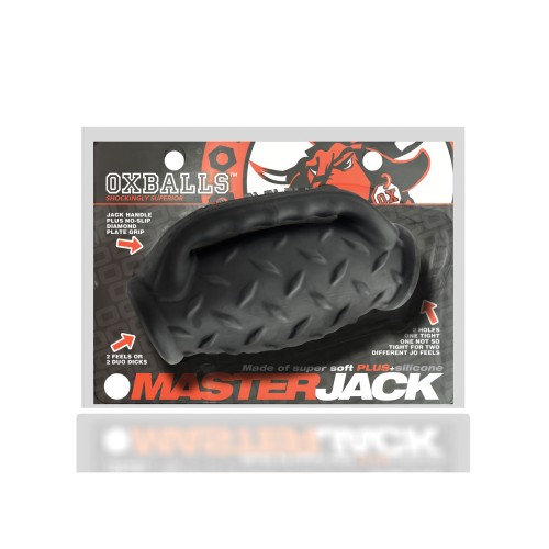 Oxballs MasterJack Stroker Doble Penetración Jo Negro Hielo