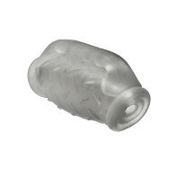 Oxballs MasterJack Double Penetration Stroker - Clear Ice