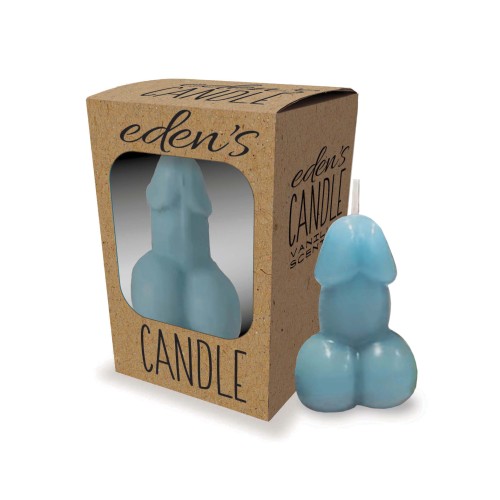 Eden's Blue Vanilla Penis Candle 3 inch