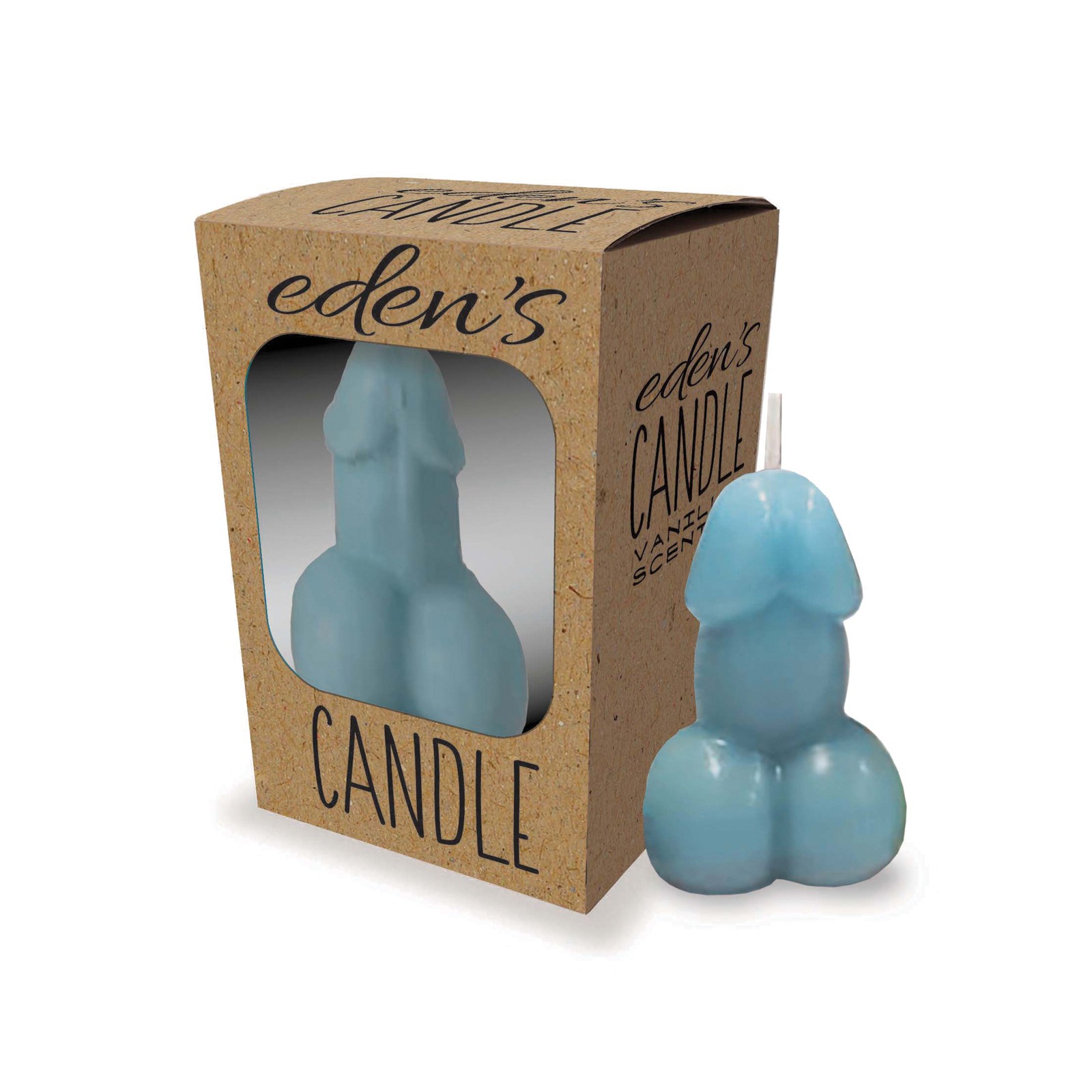 Eden's Blue Vanilla Penis Candle 3 inch