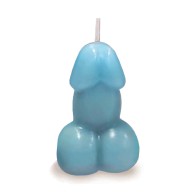 Eden's Blue Vanilla Penis Candle 3 inch