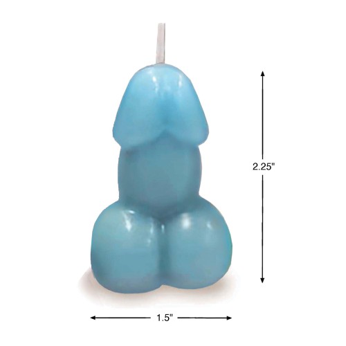 Eden's Blue Vanilla Penis Candle 3 inch