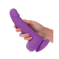 Dildo de Silicona Neon de 6" - Morado