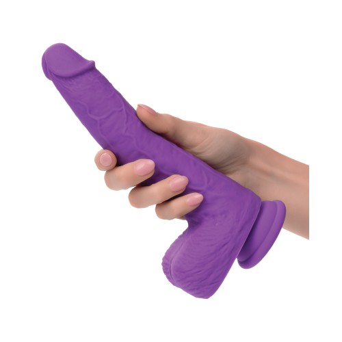 Rechargeable Gyrating & Thrusting Vibrator in Purple