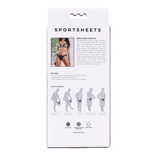 Sportsheets Breathable Mesh Strap-On Black