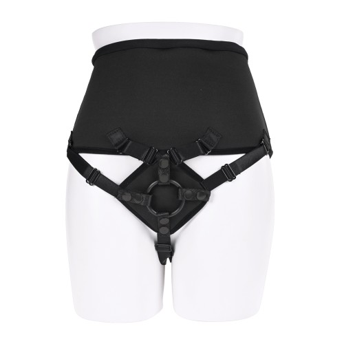 Sportsheets High Waisted Strap-On Corset Black