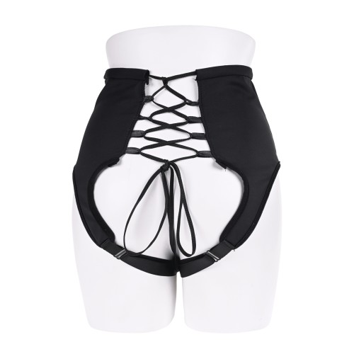 Corset Strap-On de Cintura Alta Sportsheets Negro