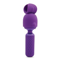 Nu Sensuelle Harlow Mini Wand w/Masturbator Attachment - Purple