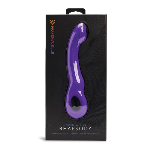 Vibrador Nu Sensuelle Rhapsody Tapping Púrpura Profundo