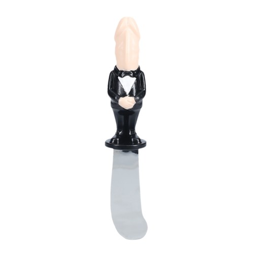 Humorous Dickheads Groom Spreader Knife for Parties