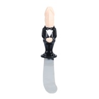 Humorous Dickheads Groom Spreader Knife for Parties