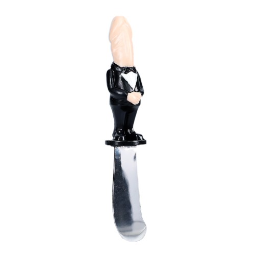 Humorous Dickheads Groom Spreader Knife for Parties