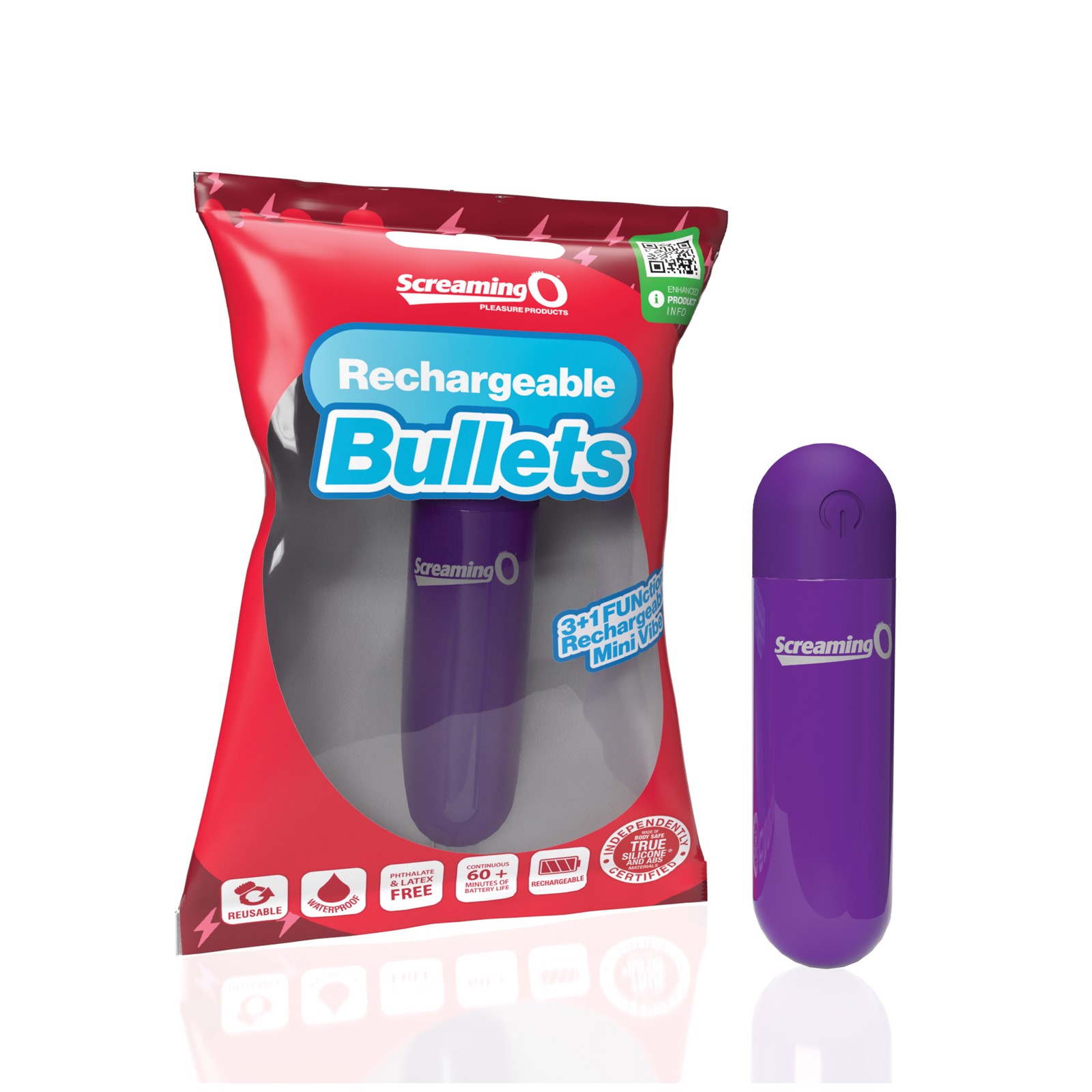 Screaming O Rechargeable Bullet Vibrator - Purple