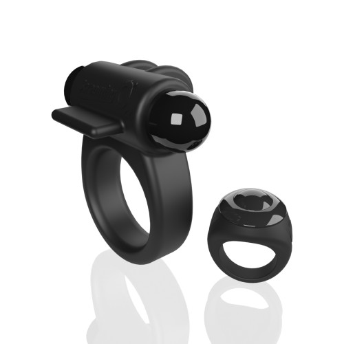 Screaming O Switch Remote Controlled Vibrating Ring Black