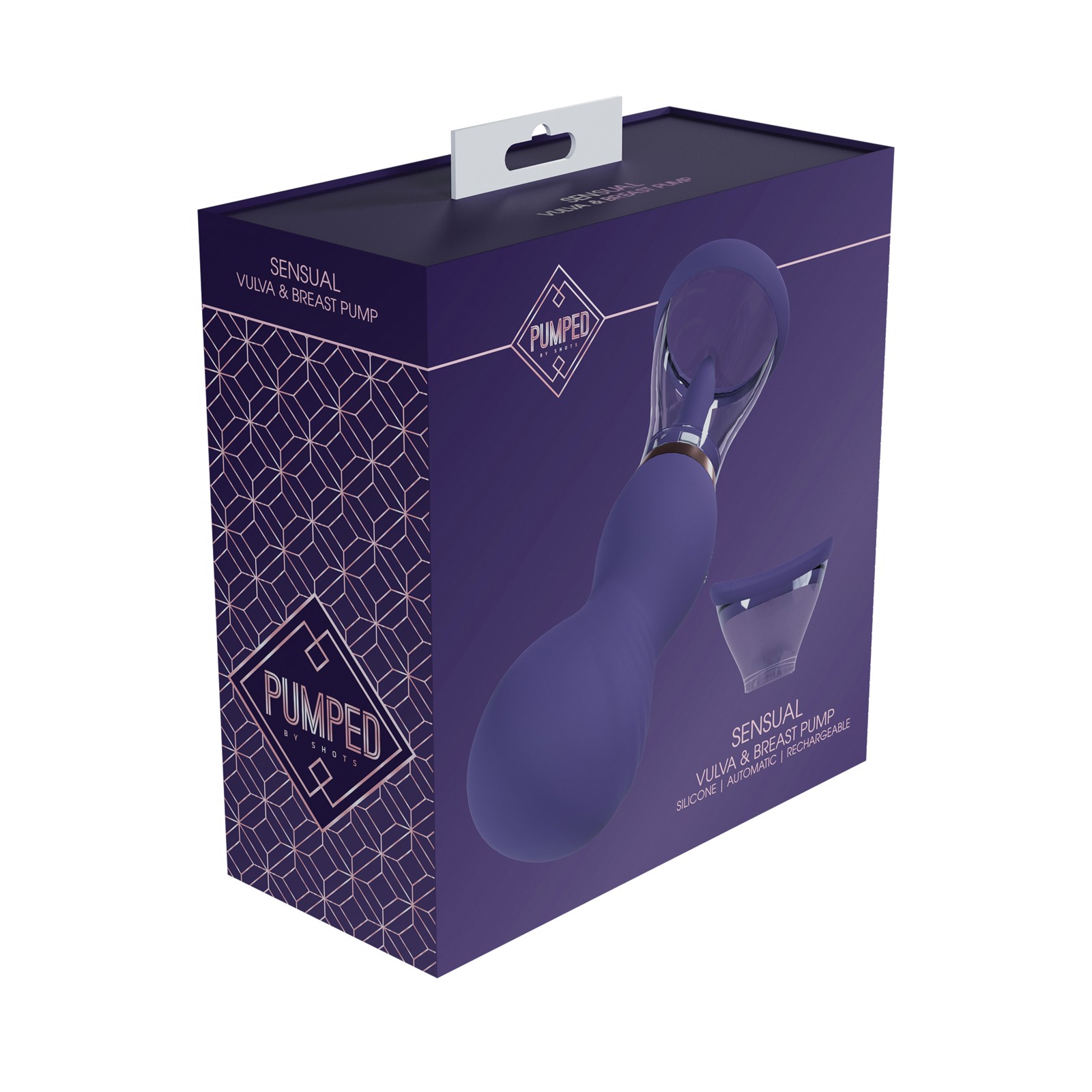 Rechargeable Vulva & Breast Pump - Purple