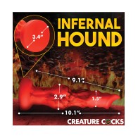 Large Red Fire Hound Dildo - Creature Cocks